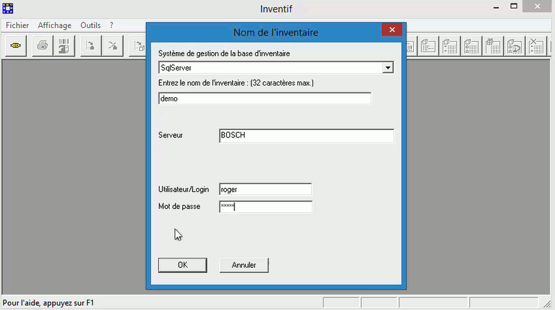 Création d'un nouvel inventaire basé sur SQL Server - Inventif - iodeSoft