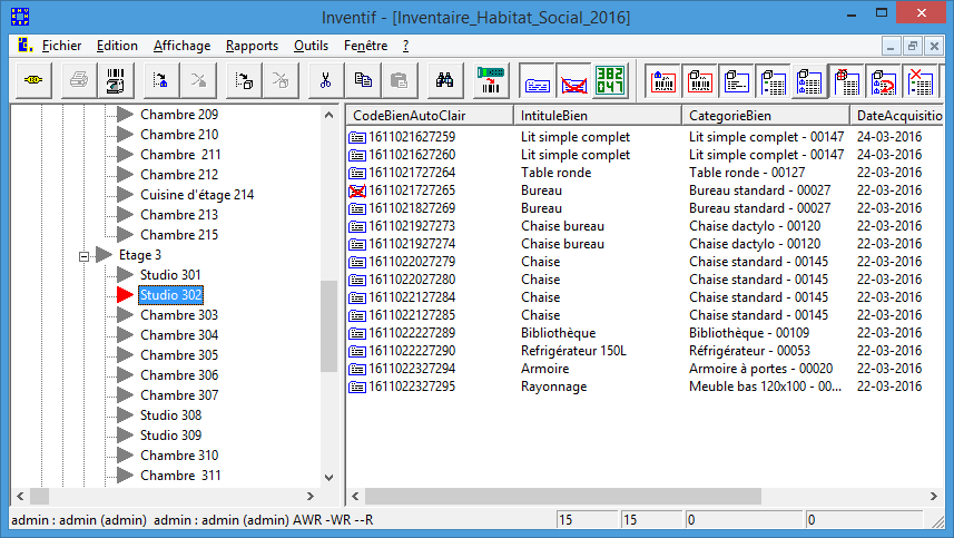 Exemple d'inventaire avec Inventif - iodeSoft