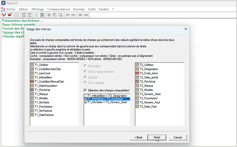 Reconcil intégré à Inventif - iodeSoft