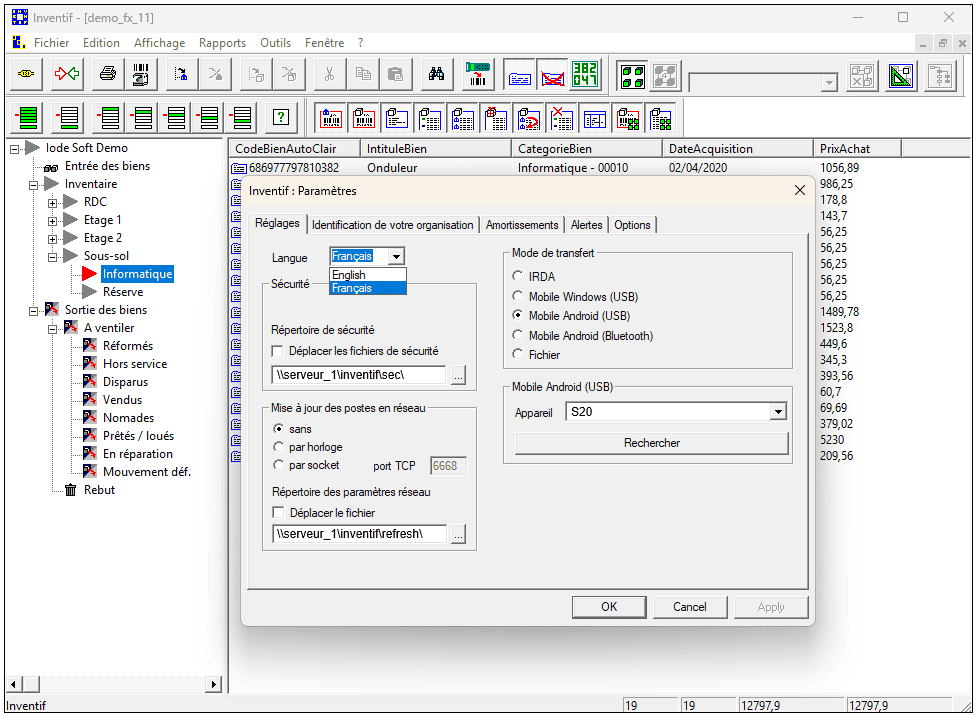 Module de langue pour Inventif v.11